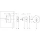 Teclumen Mini Perla power lamp 120° with stainless-steel flange and diffuser for pool, 316L, blue Photo №3