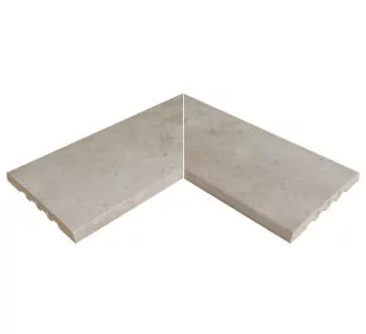 Rosa Gres Mistery Grey 245 EC compact porcelain stoneware corner for swimming pool, 62,6 x 62,6 x 2,2 cm, anti-slip