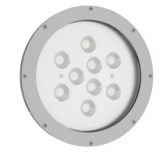 Teclumen Par56  power lamp without cable for pool, 316L, warm white
