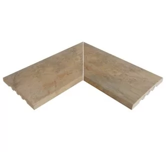 Rosa Gres Pietro Golden 245 EC compact porcelain stoneware corner for swimming pool, 62,6 x 62,6 x 2,2 cm, anti-slip