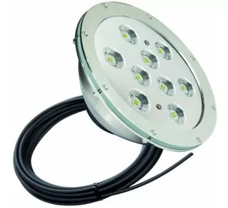 Teclumen Par56  power lamp with cable for pool, 316L, warm white