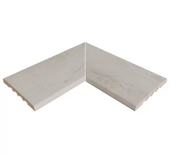 Rosa Gres Pietro White 245 EC compact porcelain stoneware corner for swimming pool, 62,6 x 62,6 x 2,2 cm, anti-slip