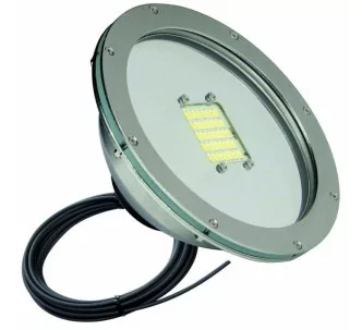 Teclumen Par56  ECO power lamp with cable for pool, 316L, warm white