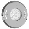 Teclumen STW power DMX lamp with stainless-steel flange, diffuser and cable for pool, 316L, RGBW