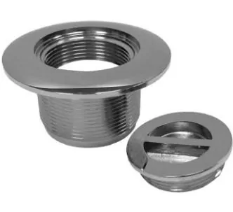 AtecPool suction inlet with threaded cover for pool, 2“ Outer thread, AISI 316