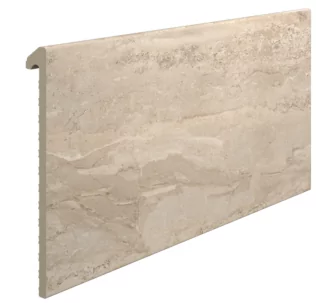 Rosa Gres Mythos Dune J62 porcelain stoneware edge for swimming pool, 62,6 x 31 x 3,8 cm, anti-slip