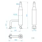 Atecpool RF Variety stainless steel nozzle for fountains, 1 1/2