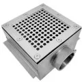 AtecPool stainless-steel square main drain for pool, 150 x 150 mm, AISI 316