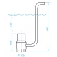Atecpool RF ZE-Series stainless steel Foam nozzle for fountains, 1 1/2