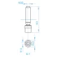 Atecpool RF Aerated stainless steel nozzle for fountains, 1