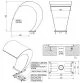 Atecpool ornamental bali waterfall for pool, 1400 mm, 21 m3/h, AISI – 316 Photo №2