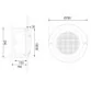Atecpool PAR56 stainless steel radiant LED for pre-fabricated pools, 33 W, Warm white Photo №2