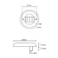 Atecpool stainless steel extra flat 9 mini-LED light for swimming pool, 3000K, warm white, SS316 Photo №2