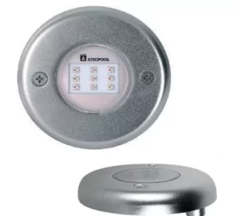 Atecpool stainless steel extra flat 9 mini-LED light for swimming pool, 3000K, warm white, SS316