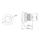 Atecpool Lumina mini spa LED light with stainless-steel faceplate for swimming pool, warm white, ABS Photo №4