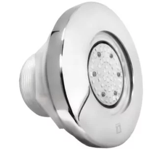 Atecpool Lumina mini spa LED light with stainless-steel faceplate for swimming pool, warm white, ABS