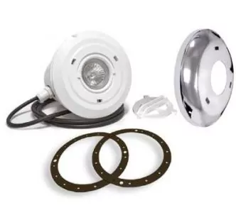 Atecpool Spa mini LED light with niche, stainless-steel faceplate for concrete pool, 50 W, ABS