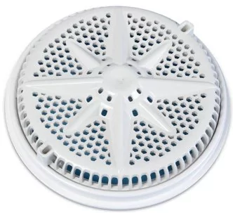 Pentair 8” Starguard maindrain with dual 2” bottom ports and cover, ABS, White