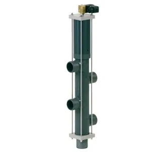 Behncke 5-way PVC-U Backwash Rod Valve, 190 mm, DN40/Ø50mm