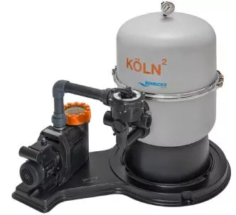 Behncke Koln2 manual filtration system for swimming pool, Ø 600, 400V, 14 m3/h