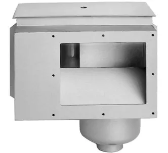 Behncke standard surface skimmer type B 200 for swimming pool, 10-15 m3/h, AISI 316