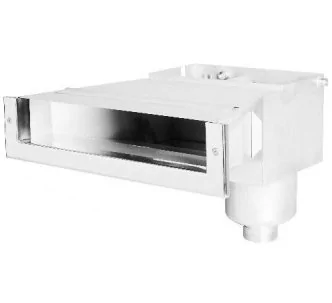 Behncke Ultimale surface skimmer type B 500 with deep screen basket for swimming pool, 8-15 m3/h, AISI 316