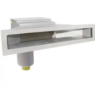 Behncke Slim surface skimmer type B 601 for swimming pool, 12-24 m3/h, AISI 316