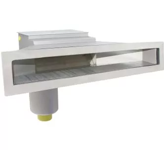 Behncke Slim surface skimmer type B 601 for swimming pool, 12-24 m3/h, AISI 316