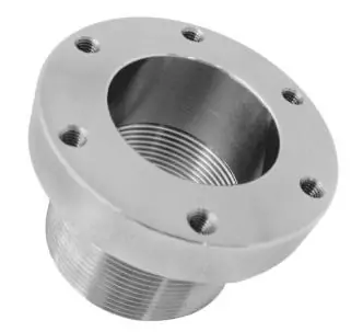 Behncke Basic Element Round Floor Inlet, 2″ external thread and 1.5″ internal thread, spread flange