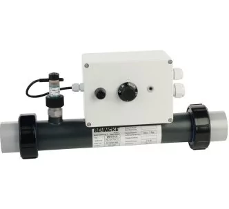 Behncke EWT 60-35 electric heater with safety thermostat and flow switch for swimming pool, 2 kW