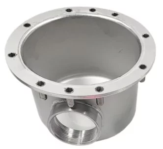 Behncke Floor drain pot type 190 with spread flange, sideways