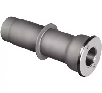 Behncke Broom connection element wall conduit with spread flange, 300 mm L, 2