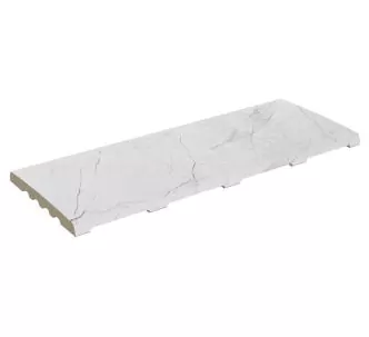 Rosa Gres Mythos Antique 245 CM compact porcelain stoneware overflow grating for swimming pool. 62,6 x 24,5x 2,2 cm, anti-slip