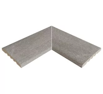 Rosa Gres Serena Nero 245 EC compact porcelain stoneware corner for swimming pool, 62,6 x 62,6 x 2,2 cm, anti-slip
