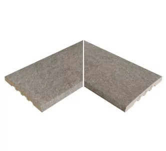Rosa Gres Serena Nero EIN porcelain stoneware for infinity swimming pool. 62,6 x 62,6 x 2,2 cm, anti-slip