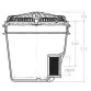 Pentair 8” Starguard maindrain with 2” side ports, ring and cover, ABS, Dark gray Photo №6