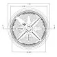 Pentair 8” Starguard maindrain with 2” side ports, ring and cover, ABS, Dark gray Photo №5