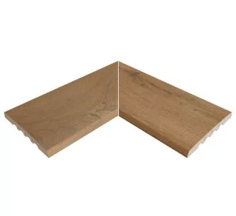 Rosa Gres Alma Honey 245 EC compact porcelain stoneware corner for swimming pool, 62,6 x 62,6 x 2,2 cm, anti-slip