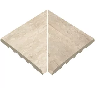 Rosa Gres Mythos Dune 245 EF porcelain overflow grill edge for swimming pool 26,6 x 26,6 x 2,2 cm, anti-slip