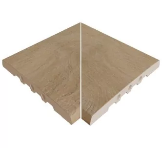 Rosa Gres Alma Pure 245 EF porcelain stoneware corners for swimming pool, 26,6 x 26,6 x 2.2 cm, anti-slip