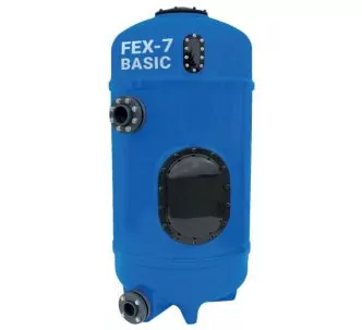 Behcke FEX 7 basic filter tank with bottom nozzle for swimming pool, Ø1400 mm, 75 m3/h