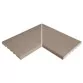 Rosa Gres Stela White EIN porcelain stoneware corner for infinity pool, 62,6 x 62,6 x 2,2 cm, anti-slip Photo №1