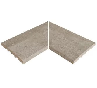 Rosa Gres Stela Grey EIN porcelain stoneware corner for infinity pool, 62,6 x 62,6 x 2,2 cm, anti-slip