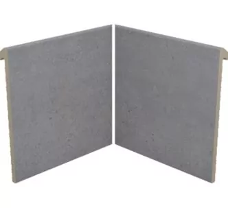 Rosa Gres Iconic Dark IJ6 porcelain inner corner swimming pool edge Slim system 31 x 31 x 31 cm