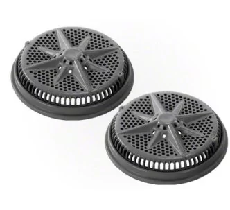 Pentair 8” StarGuard Cover with Short Ring, Pack of 2, Dark Gray