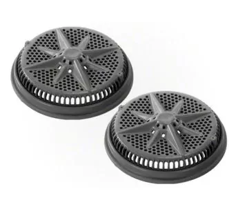 Pentair 8” StarGuard Cover with Short Ring, Pack of 2, Dark Gray