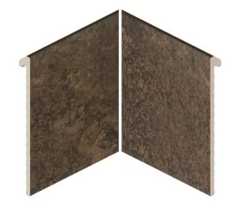 Rosa Gres Pietro Dark IJ6 porcelain inner corner swimming pool edge Slim system 31 x 31 x 31 cm