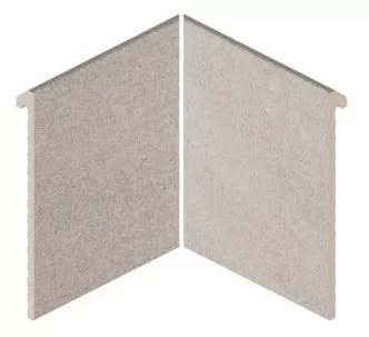 Rosa Gres Serena Griggio IJ6 porcelain inner corner swimming pool edge Slim system 31 x 31 x 31 cm