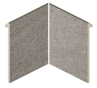 Rosa Gres Serena Nero IJ6 porcelain inner corner swimming pool edge Slim system 31 x 31 x 31 cm