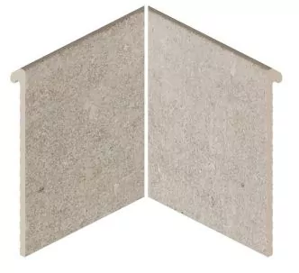 Rosa Gres Mistery Grey IJ6 porcelain inner corner swimming pool edge Slim system 31 x 31 x 31 cm